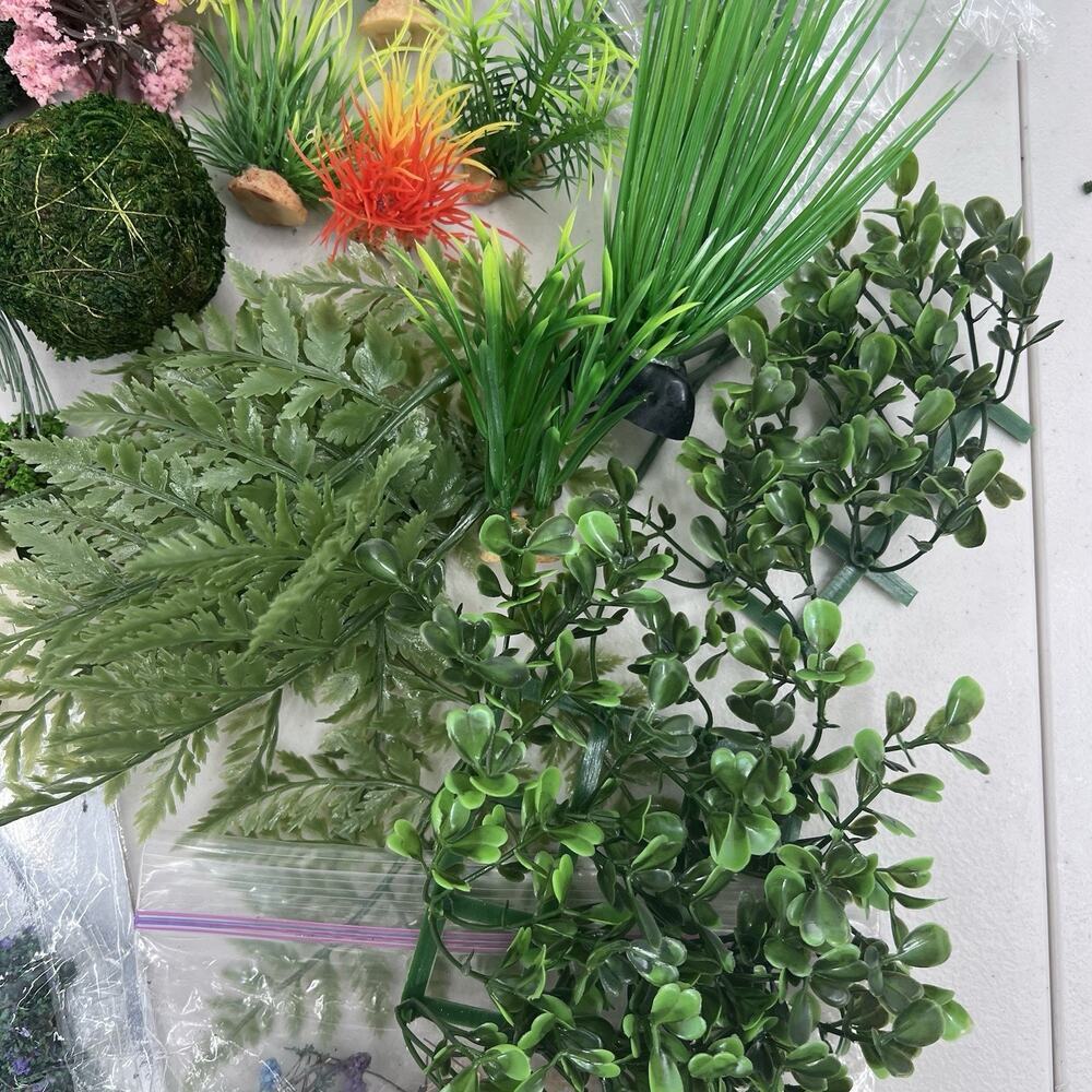 Model Train Plastic Plants Trees Bushes Flowers Doll House Arts & Crafts - Picture 8 of 10